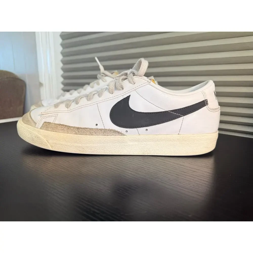 Nike Blazer Low ’77 Vintage White Black Sneakers Men’s Size 13 Classic Sneakers